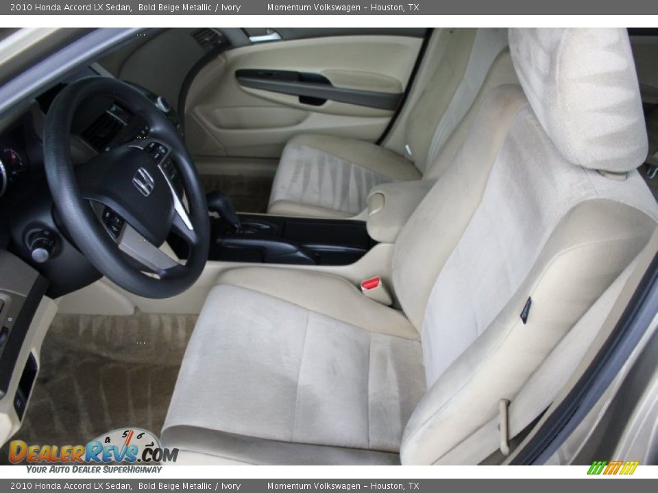 2010 Honda Accord LX Sedan Bold Beige Metallic / Ivory Photo #15