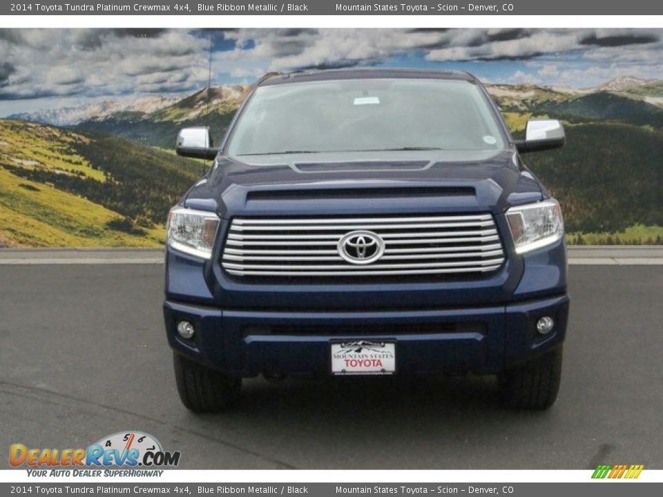 2014 Toyota Tundra Platinum Crewmax 4x4 Blue Ribbon Metallic / Black Photo #2