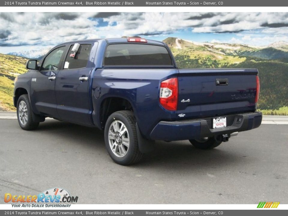2014 Toyota Tundra Platinum Crewmax 4x4 Blue Ribbon Metallic / Black Photo #3