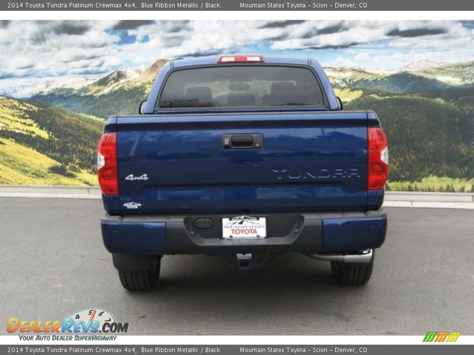 2014 Toyota Tundra Platinum Crewmax 4x4 Blue Ribbon Metallic / Black Photo #4