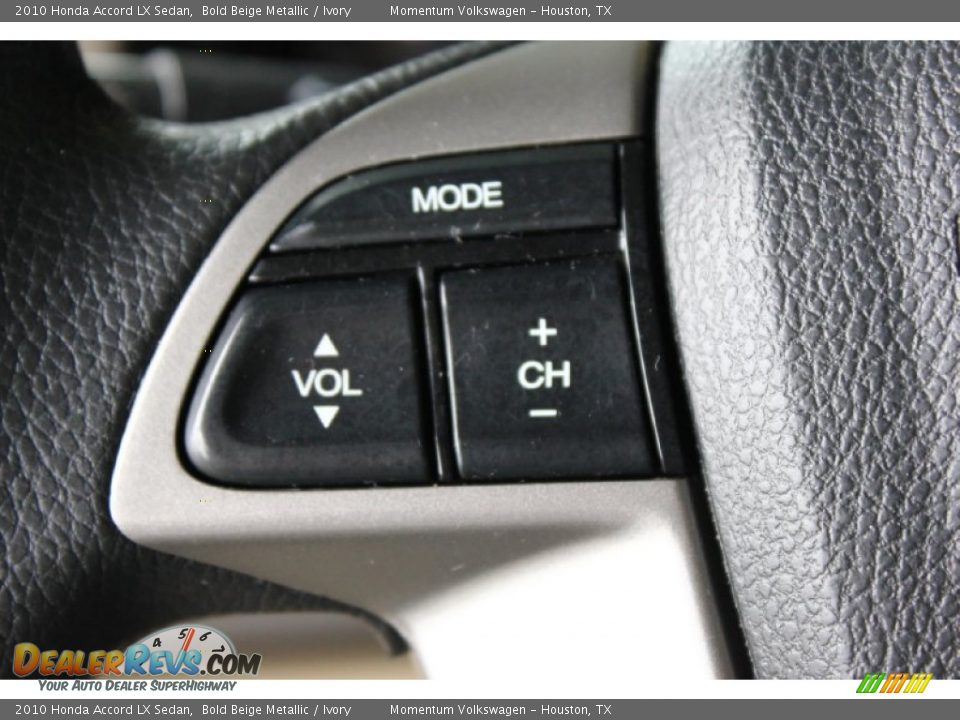 2010 Honda Accord LX Sedan Bold Beige Metallic / Ivory Photo #21