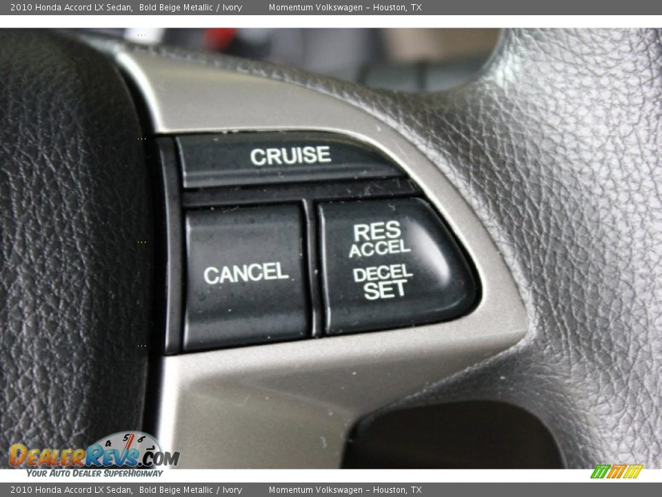 2010 Honda Accord LX Sedan Bold Beige Metallic / Ivory Photo #22