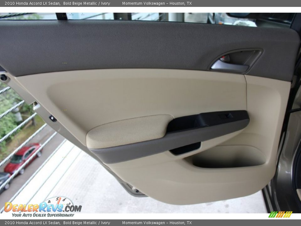 2010 Honda Accord LX Sedan Bold Beige Metallic / Ivory Photo #23