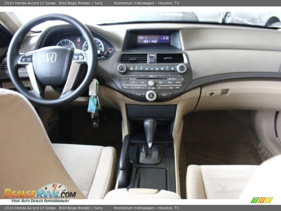 2010 Honda Accord LX Sedan Bold Beige Metallic / Ivory Photo #26