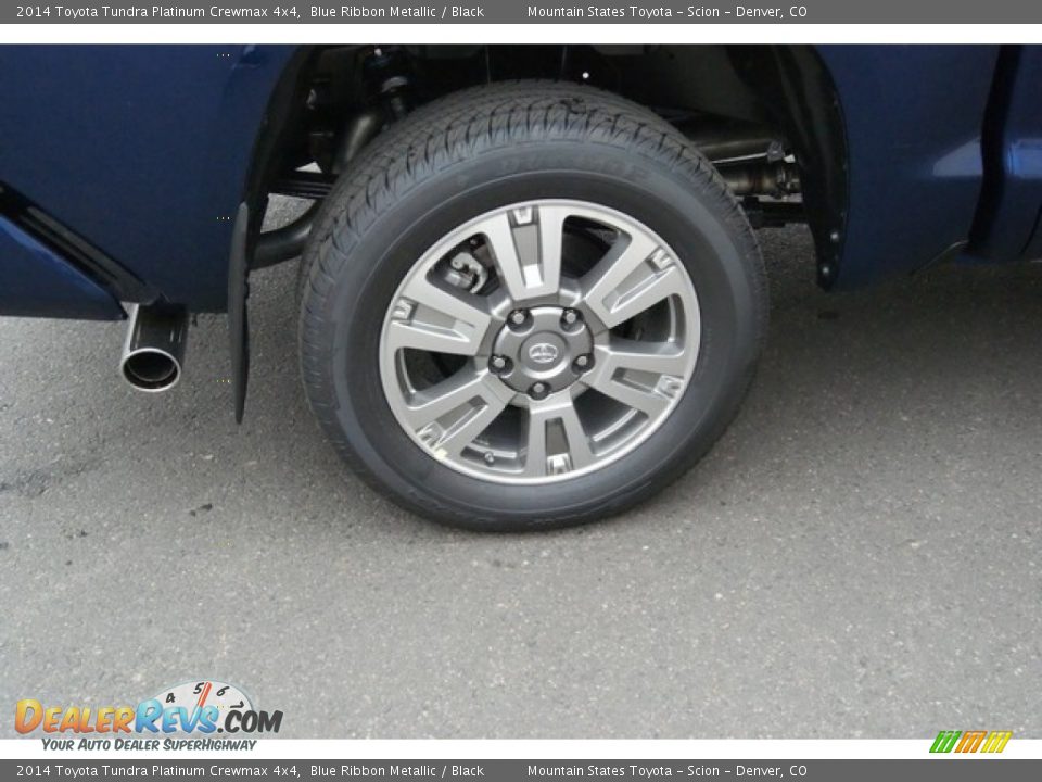 2014 Toyota Tundra Platinum Crewmax 4x4 Blue Ribbon Metallic / Black Photo #11