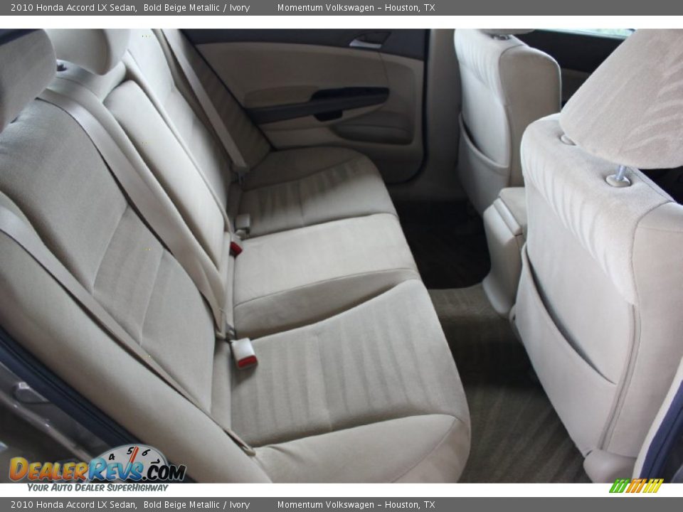 2010 Honda Accord LX Sedan Bold Beige Metallic / Ivory Photo #31
