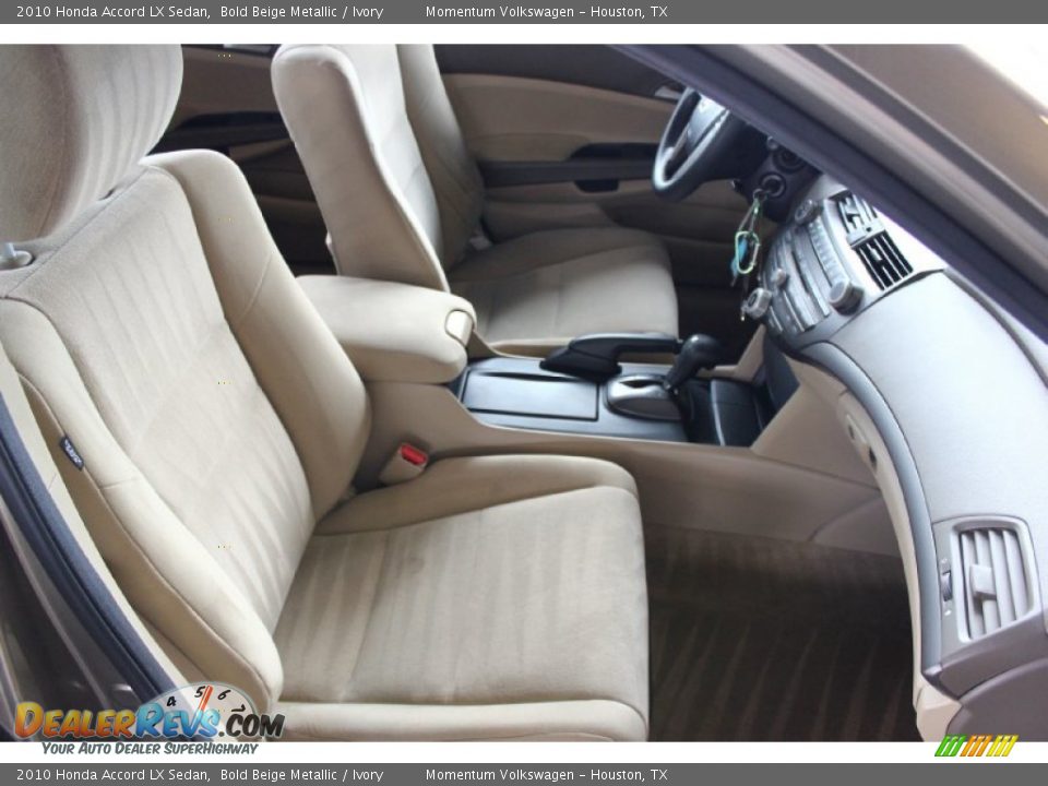 2010 Honda Accord LX Sedan Bold Beige Metallic / Ivory Photo #34