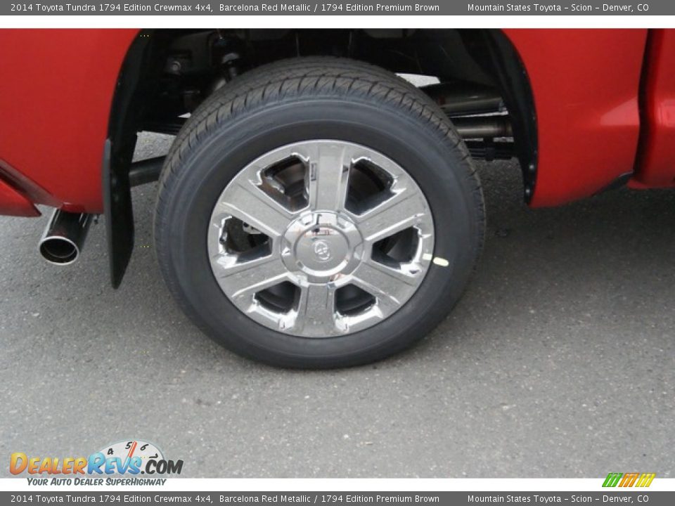 2014 Toyota Tundra 1794 Edition Crewmax 4x4 Barcelona Red Metallic / 1794 Edition Premium Brown Photo #12