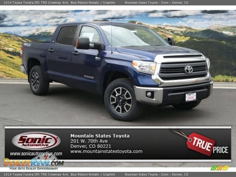 2014 Toyota Tundra SR5 TRD Crewmax 4x4 Blue Ribbon Metallic / Graphite Photo #1