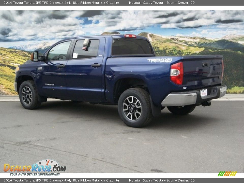 2014 Toyota Tundra SR5 TRD Crewmax 4x4 Blue Ribbon Metallic / Graphite Photo #3