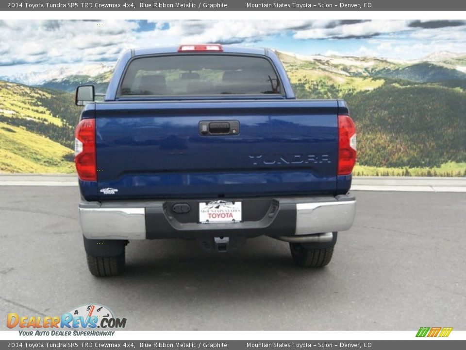 2014 Toyota Tundra SR5 TRD Crewmax 4x4 Blue Ribbon Metallic / Graphite Photo #4