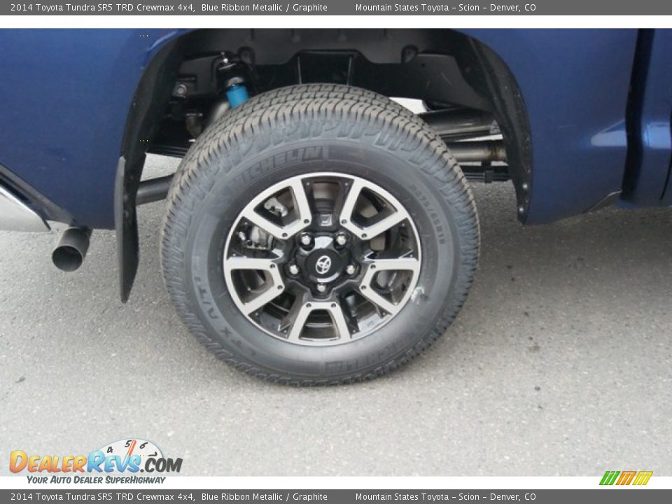 2014 Toyota Tundra SR5 TRD Crewmax 4x4 Blue Ribbon Metallic / Graphite Photo #9