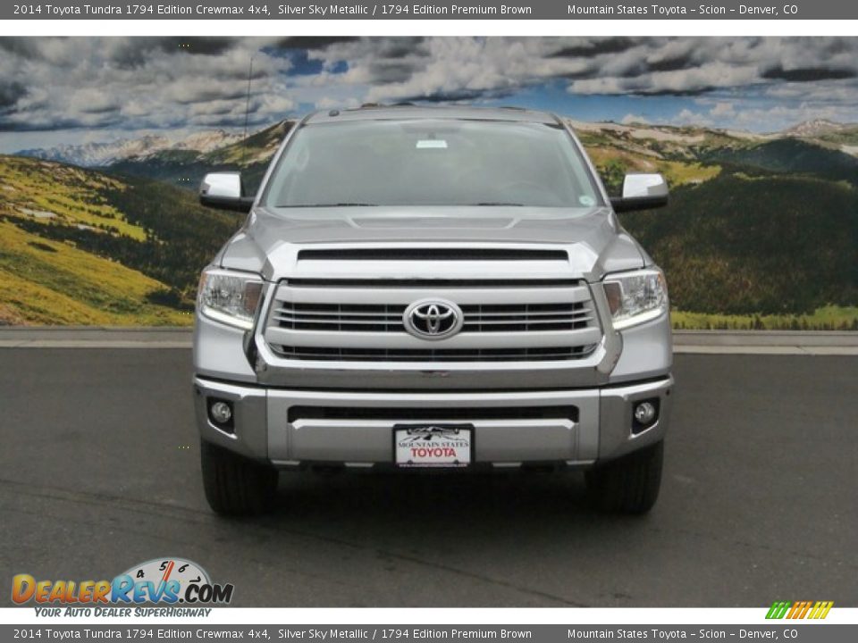 2014 Toyota Tundra 1794 Edition Crewmax 4x4 Silver Sky Metallic / 1794 Edition Premium Brown Photo #2
