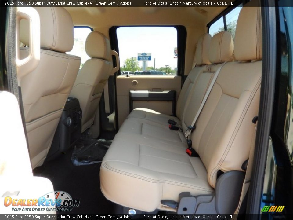Rear Seat of 2015 Ford F350 Super Duty Lariat Crew Cab 4x4 Photo #7
