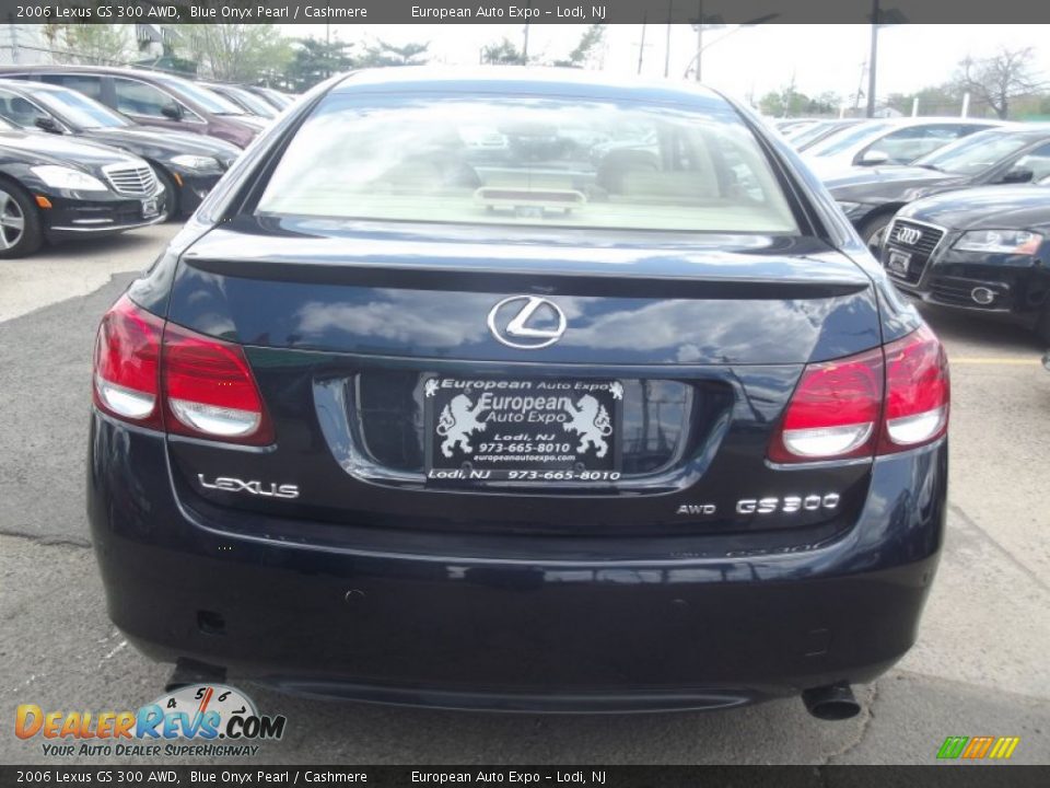 2006 Lexus GS 300 AWD Blue Onyx Pearl / Cashmere Photo #5