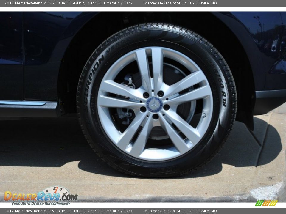 2012 Mercedes-Benz ML 350 BlueTEC 4Matic Capri Blue Metallic / Black Photo #2