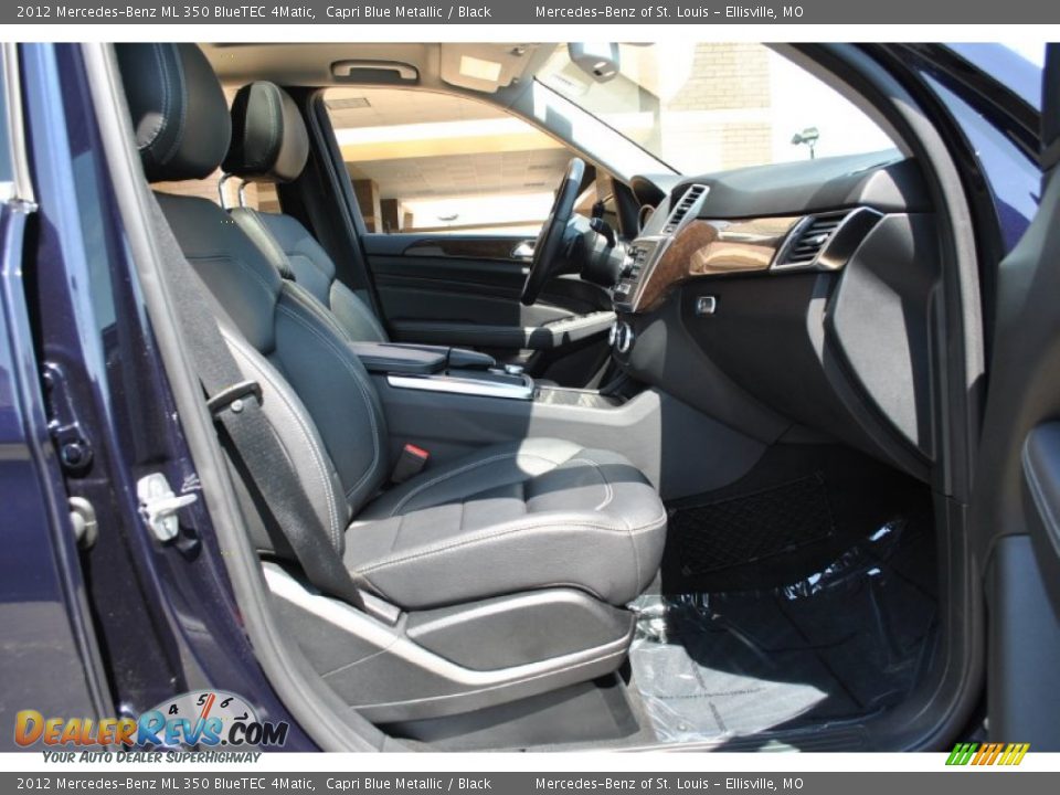 2012 Mercedes-Benz ML 350 BlueTEC 4Matic Capri Blue Metallic / Black Photo #4