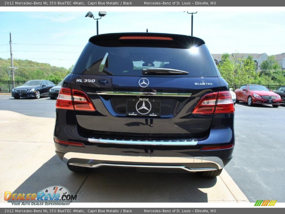 2012 Mercedes-Benz ML 350 BlueTEC 4Matic Capri Blue Metallic / Black Photo #6