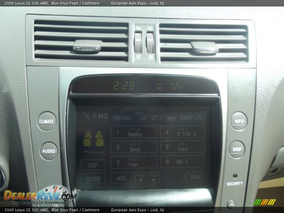 2006 Lexus GS 300 AWD Blue Onyx Pearl / Cashmere Photo #19
