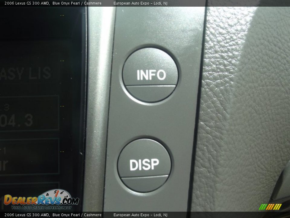 2006 Lexus GS 300 AWD Blue Onyx Pearl / Cashmere Photo #21