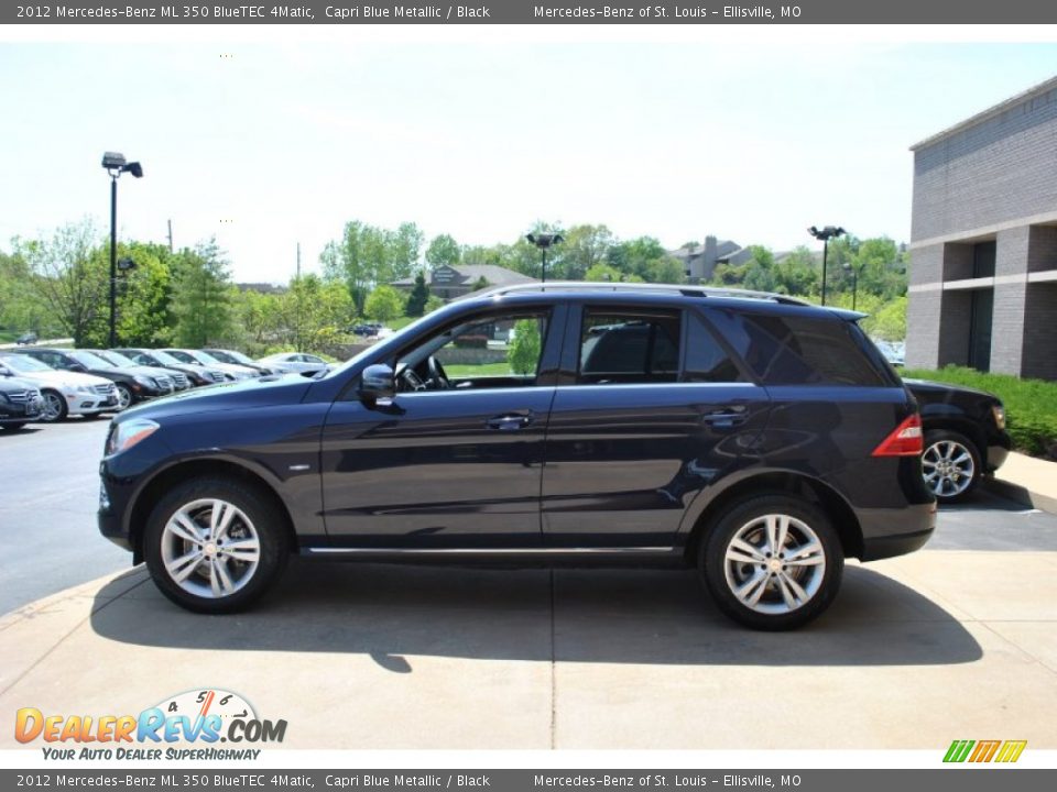 2012 Mercedes-Benz ML 350 BlueTEC 4Matic Capri Blue Metallic / Black Photo #12