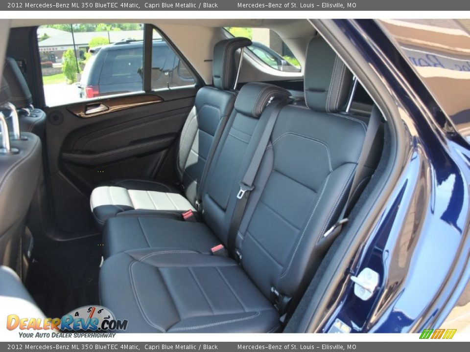 2012 Mercedes-Benz ML 350 BlueTEC 4Matic Capri Blue Metallic / Black Photo #13
