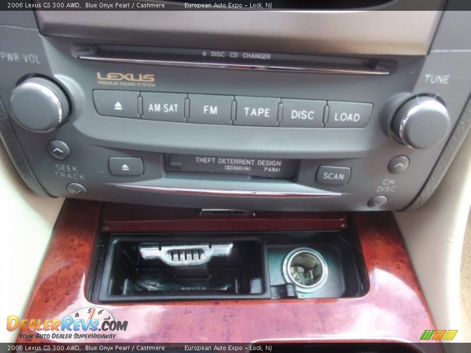 2006 Lexus GS 300 AWD Blue Onyx Pearl / Cashmere Photo #23