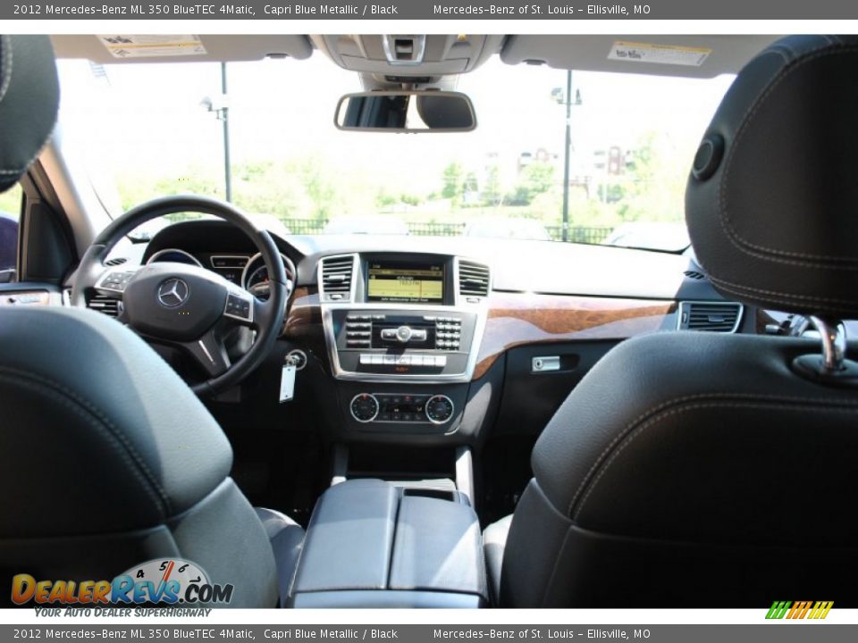 2012 Mercedes-Benz ML 350 BlueTEC 4Matic Capri Blue Metallic / Black Photo #14
