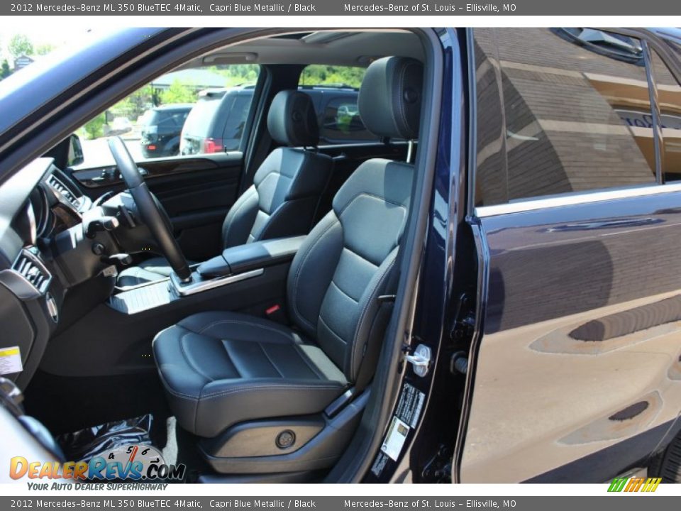 2012 Mercedes-Benz ML 350 BlueTEC 4Matic Capri Blue Metallic / Black Photo #15