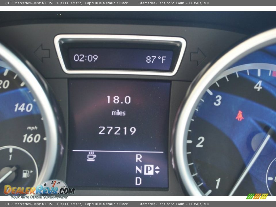2012 Mercedes-Benz ML 350 BlueTEC 4Matic Capri Blue Metallic / Black Photo #18