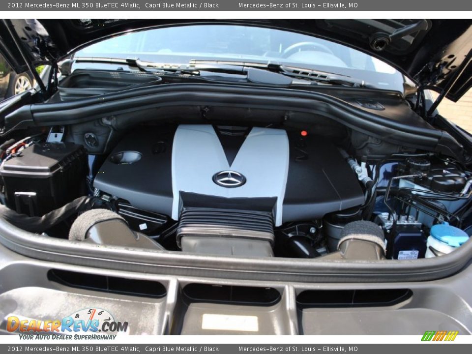 2012 Mercedes-Benz ML 350 BlueTEC 4Matic Capri Blue Metallic / Black Photo #21