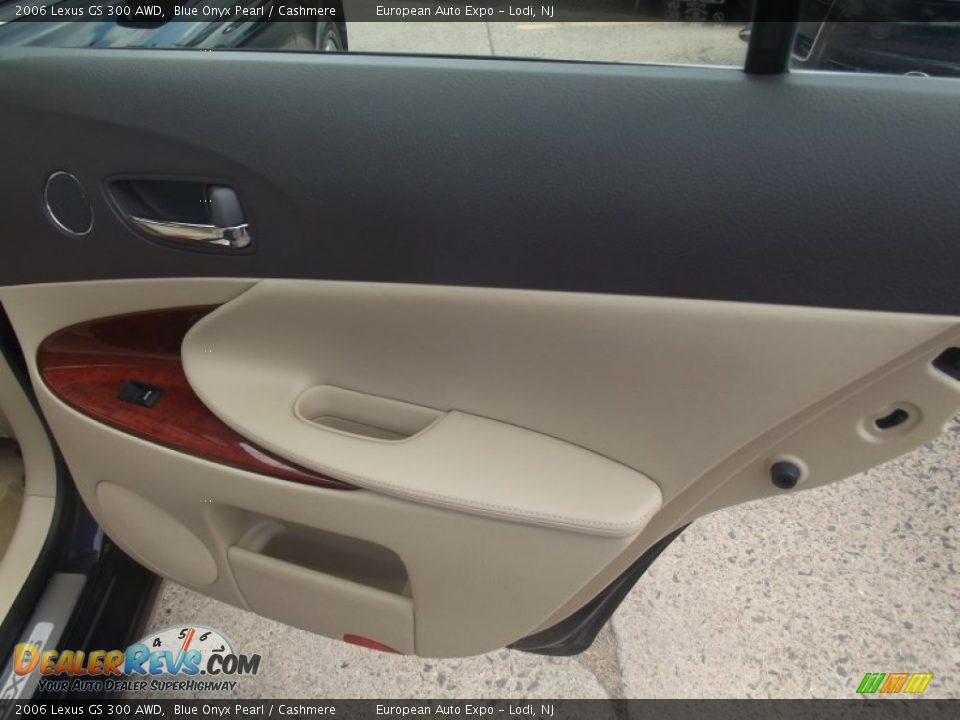 2006 Lexus GS 300 AWD Blue Onyx Pearl / Cashmere Photo #35