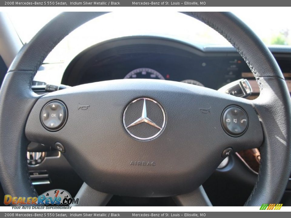 2008 Mercedes-Benz S 550 Sedan Iridium Silver Metallic / Black Photo #17