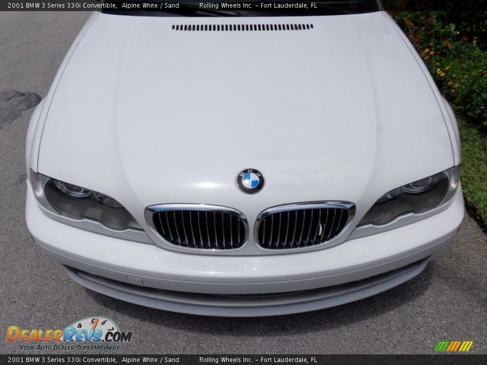 2001 BMW 3 Series 330i Convertible Alpine White / Sand Photo #20