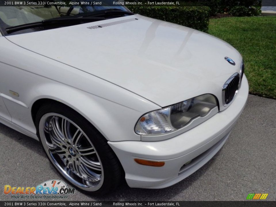 2001 BMW 3 Series 330i Convertible Alpine White / Sand Photo #22