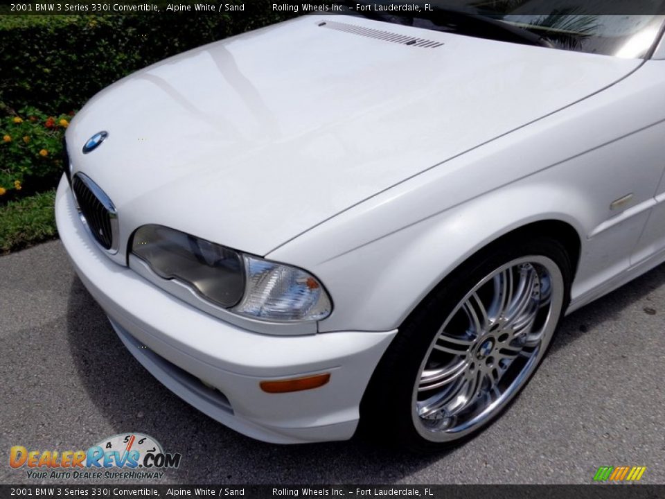 2001 BMW 3 Series 330i Convertible Alpine White / Sand Photo #33