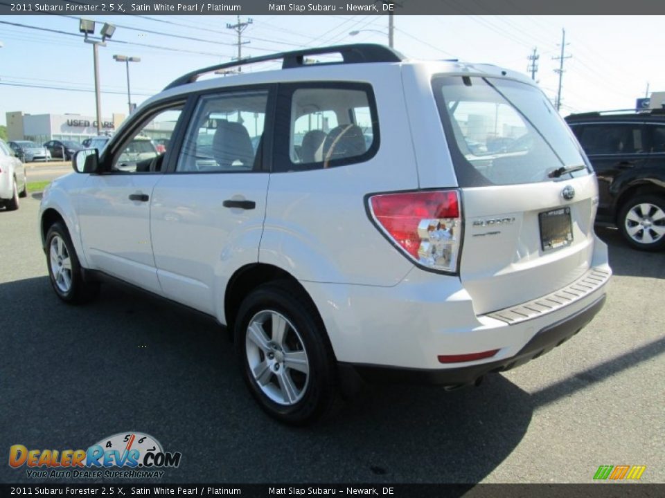 2011 Subaru Forester 2.5 X Satin White Pearl / Platinum Photo #8