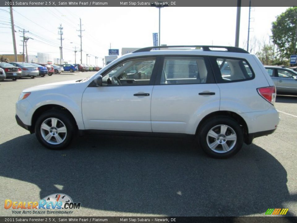 2011 Subaru Forester 2.5 X Satin White Pearl / Platinum Photo #9
