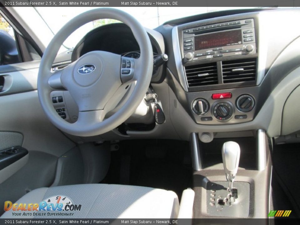 2011 Subaru Forester 2.5 X Satin White Pearl / Platinum Photo #16