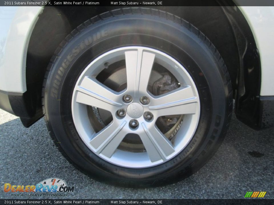 2011 Subaru Forester 2.5 X Satin White Pearl / Platinum Photo #21