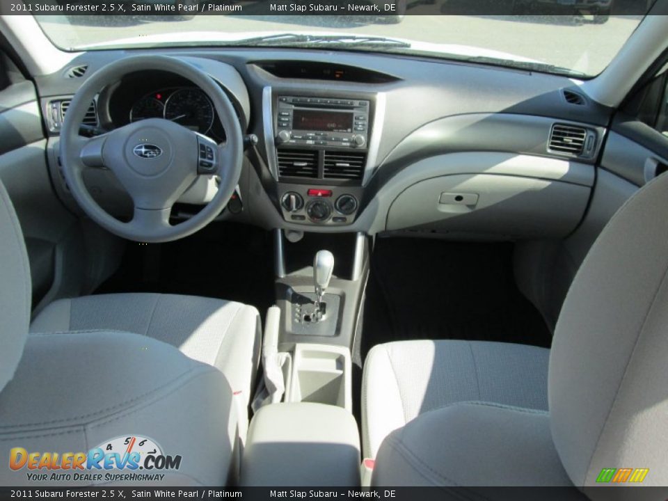 2011 Subaru Forester 2.5 X Satin White Pearl / Platinum Photo #23