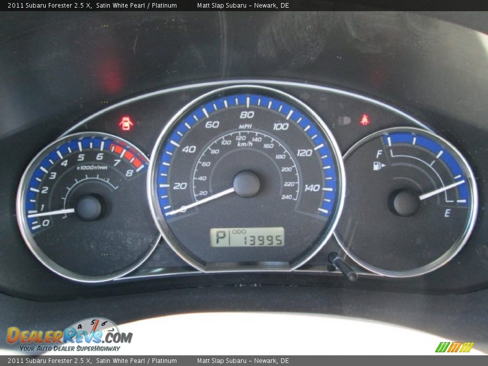 2011 Subaru Forester 2.5 X Satin White Pearl / Platinum Photo #26