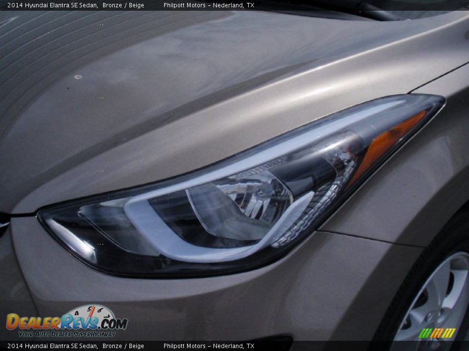 2014 Hyundai Elantra SE Sedan Bronze / Beige Photo #9