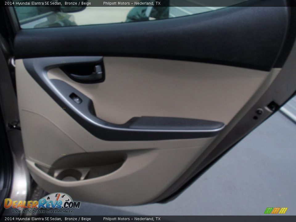 2014 Hyundai Elantra SE Sedan Bronze / Beige Photo #18