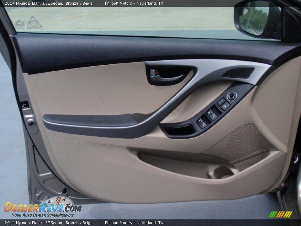 2014 Hyundai Elantra SE Sedan Bronze / Beige Photo #21