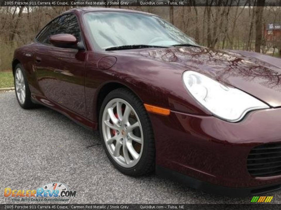 2005 Porsche 911 Carrera 4S Coupe Carmon Red Metallic / Stone Grey Photo #4
