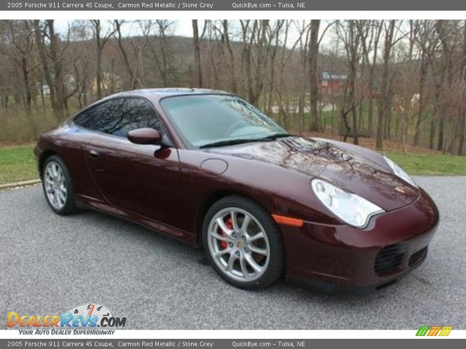 Front 3/4 View of 2005 Porsche 911 Carrera 4S Coupe Photo #5