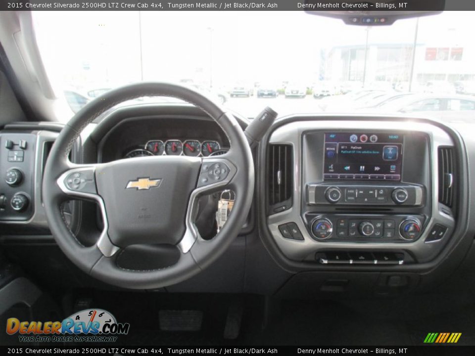 2015 Chevrolet Silverado 2500HD LTZ Crew Cab 4x4 Tungsten Metallic / Jet Black/Dark Ash Photo #10