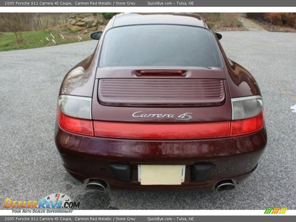 2005 Porsche 911 Carrera 4S Coupe Carmon Red Metallic / Stone Grey Photo #20
