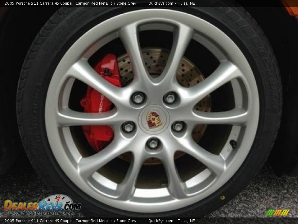 2005 Porsche 911 Carrera 4S Coupe Carmon Red Metallic / Stone Grey Photo #23